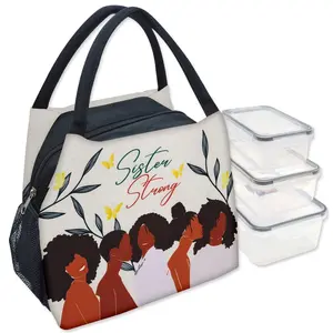 Sister Strong Insulated Lunch Bag Set with Food Containers