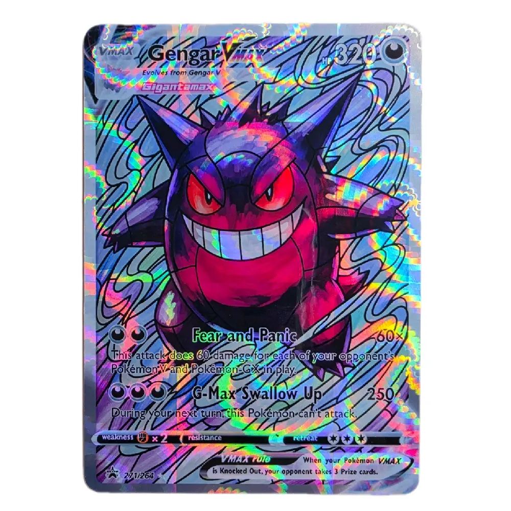 Gengar VMAX Custom Art Card - Multiple Holo and Texture Finishes - TikTok Shop Gengar VMAX Custom Art Card - Multiple Holo and Texture Finishes - TikTok Shop