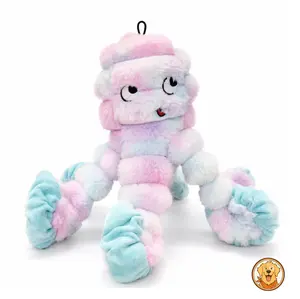 DealsforYouDays Summerwins Hoomate Pets Dog Toys for Large Dogs, Plush Octopus Dog Toy, Crinkle SqueakyDog Toys for Small Medium Large Dogs, Tug ofWar Dog Chew Toy, Sunset Yellow, Ocean Blue, Cotton Candy