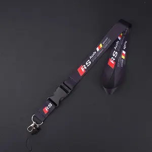 Audi Neck Strap Lanyard Key Holder Keychain Attachment, Keychain Accessories, Compatible with Rs Rs5 Rs6 A3 Q5 Q7 Q3 A4 A6 A5 A1 A8 Q8 Q2 A7, Secure Carabiner Design