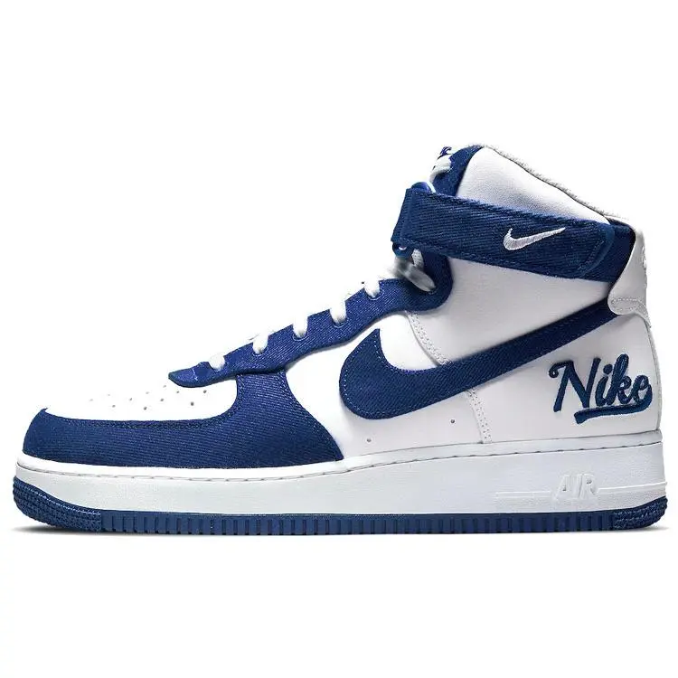 NIKE Air Force 1 High '07 LV8 EMB 'Dodgers', Limited Edition Leather High Top Athletic Shoe, Sports Shoes