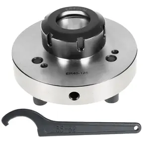 ER40 Collet Chuck 125mm Diameter Lathe Tool Stud 5/8" For Milling Lathe