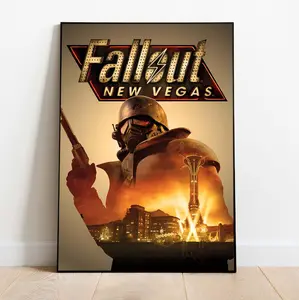 [Unframed]Fallout New Vegas NCR Ranger Mojave Wasteland Wall Art Poster - Premium Matte Finish High Definition Print - Must-Have Gamer Room Decor & Perfect Birthday Gift for Video Game Fans & RPG Collectors