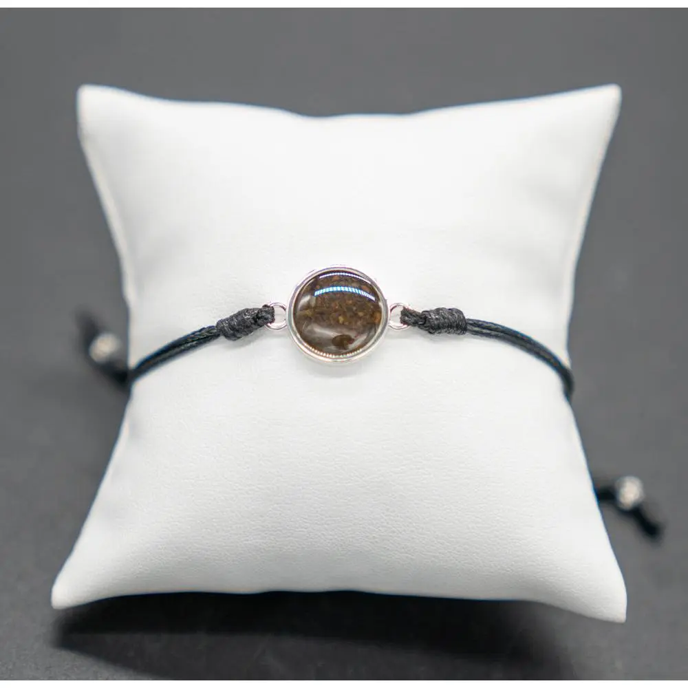Dune Black Cord Round Bracelet Featuring Elements from the Blue Ridge Mountains