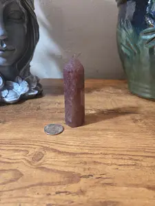 Rare Strawberry Quartz Tower Crystal - Love-Focused Jewelry Accessory & Jade Decoration, Assists Dream Recall, Stabilizes Connections, Reveals Hidden Causes, Fosters Joyful Living