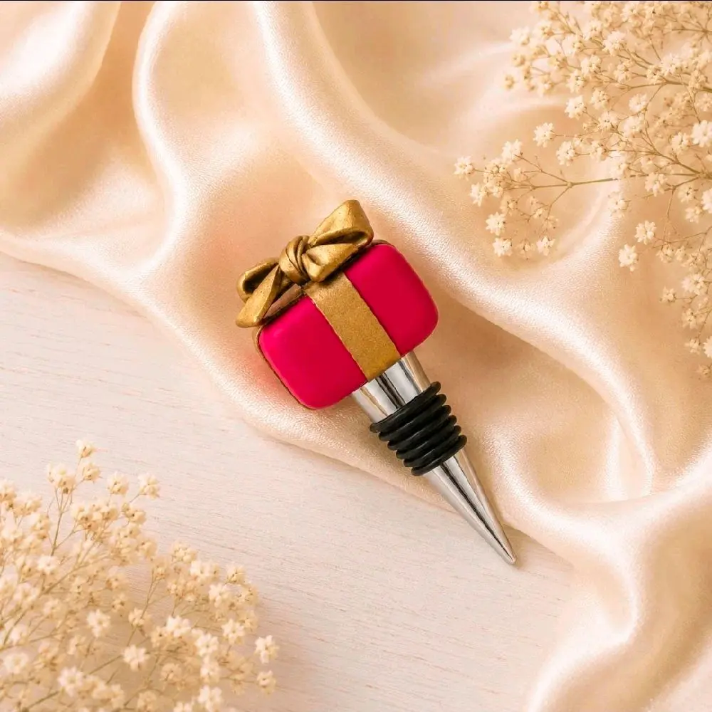 Handmade Holiday Gift Box Wine or Bottle Stopper