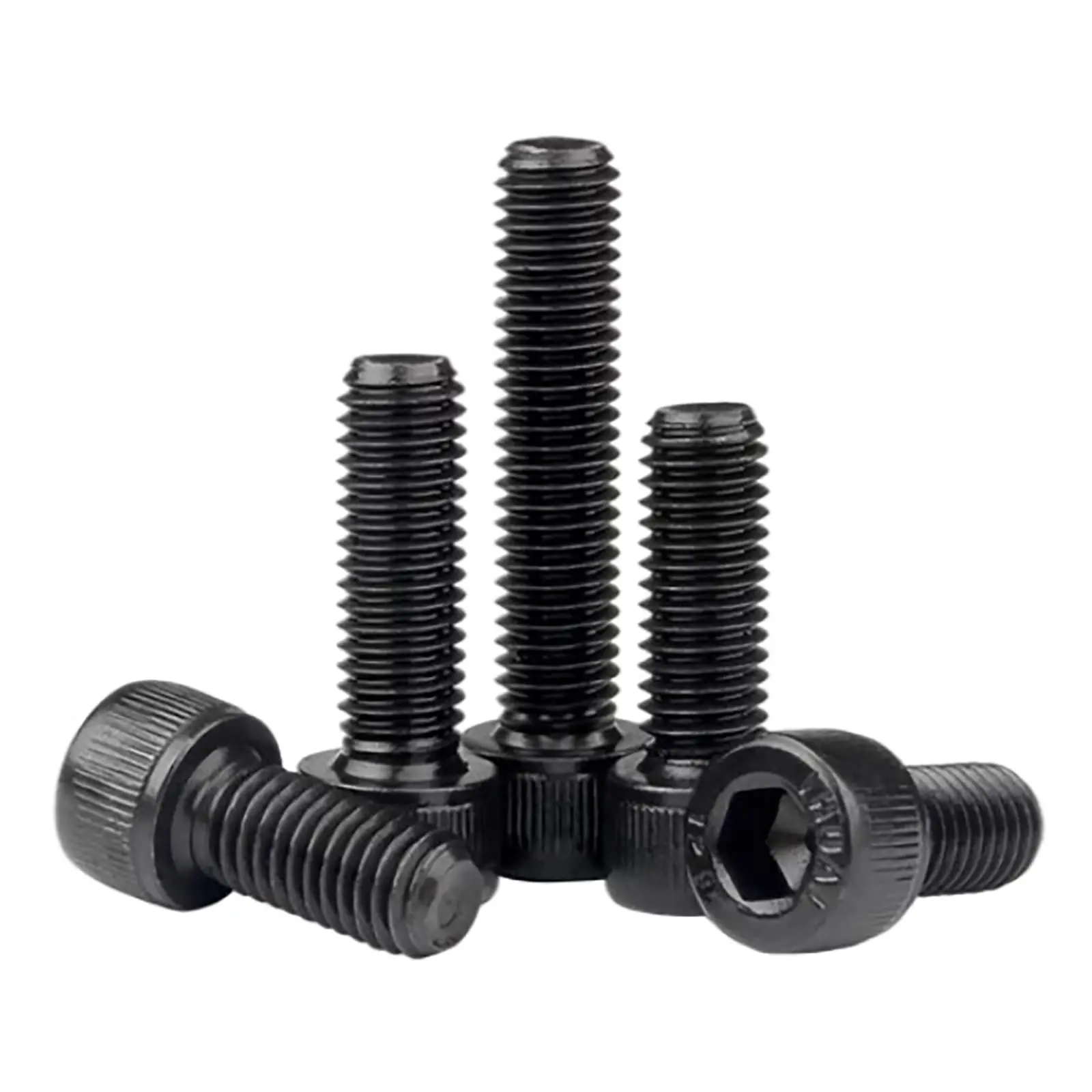 25PCS Hex Socket Head Cap Screws Bolts M8 x 16/20/25/30/40 mm, Grade 12.9 Alloy Steel Allen Socket Drive Machine Screws Set with Hex Wrenches, Black Oxide Finish, Fully Threaded Pitch: 1.25mm