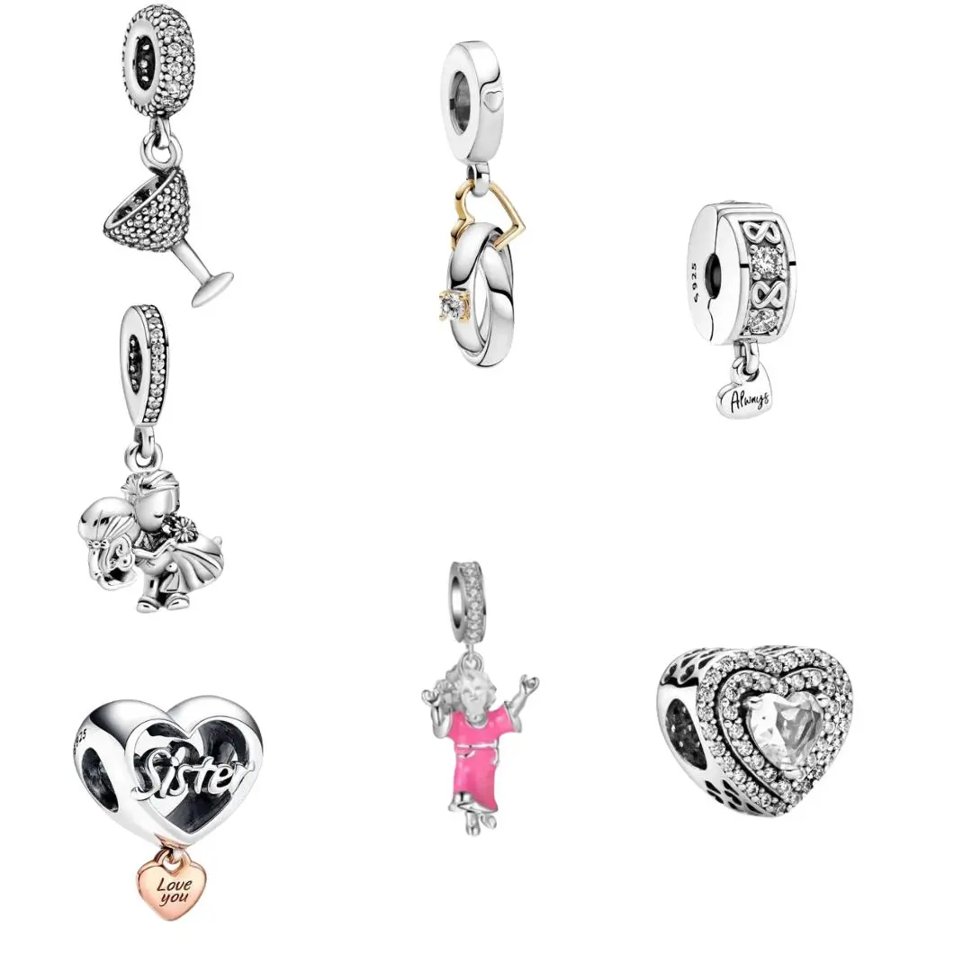 Silver Charms for Bracelets – Minimal Jewelry