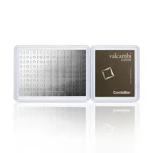 Valcambi 100 x 1 Gram Silver CombiBar - In Assay Card