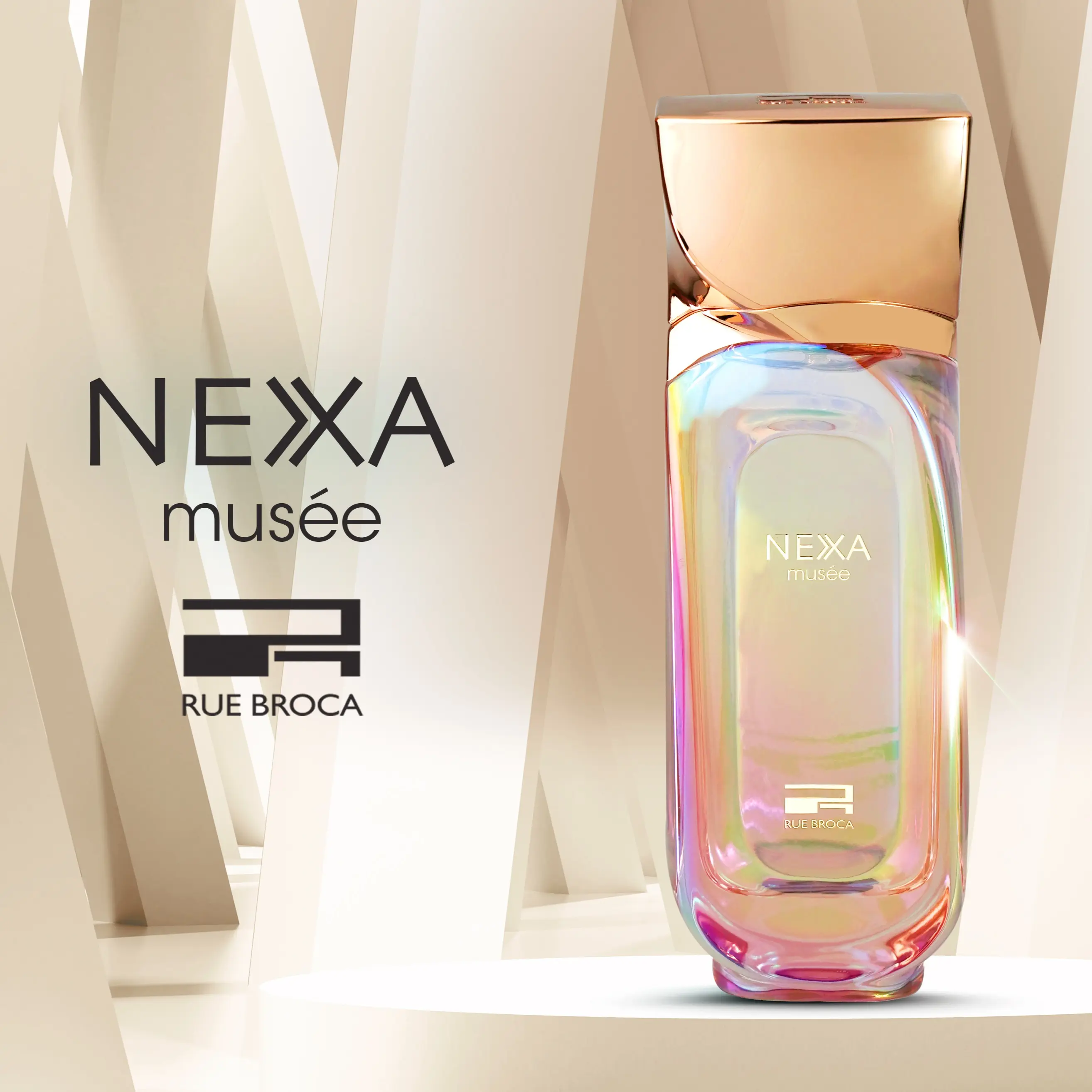 NEXA Musee RUE BROCA NEXA Eau de Parfum in Elegant Bottle with Gold Cap