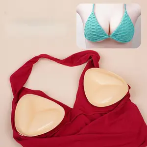 1 Pair Of Double-Sided Self-Adhesive Bra Pads, Chest Pad Adhesive Pads, Bra Bikini Invisible Thickened Chest Pad Waterproof Swimming，sticky inserts，Sticky Waterproof Silicone Adhesive Bra
