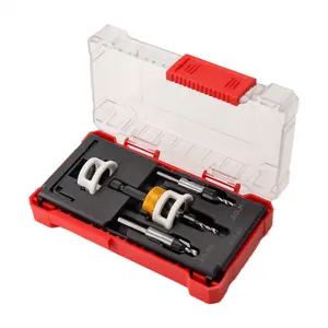 Countersink Drill Bit Set with Adjustable Depth Stop Quick Change Countersink Drill with Replaceable Drill Bits