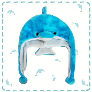 "Viral 2025 Plush Dolphin Party Hat🐬✨ Cozy Ocean-Themed Festival Magic for Halloween, Xmas & Birthdays| Hand-Wash Only Beach-Ready Animal Accessory| Ultimate Multi-Event Gift" fitted hats