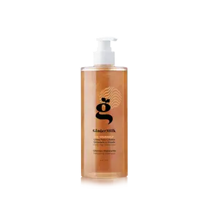 Ginger Milk Natural Care Hydrating Shampoo for Curly Wavy & Coily Hair 16 oz - Flaxseed Ginger Coconut Rosemary Aloe Neem Oil Formula for Defined Radiant Curls Haircare Frizz