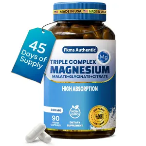 Triple Magnesium Complex Supplement 300mg | Magnesium Glycinate, Malate, Citrate