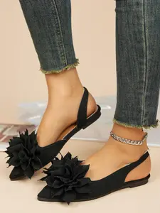 Women's Pointed Toe French Style Leopard Print Flats, Chic Elegant Design for Casual & Semi-Formal Occasions, Comfortable All Seasons Shoes