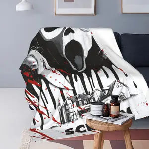 Horror Blanket Movie Ghost Throw Blanket for All Season Birthday Christmas Halloween Fathers Mothers Valentines Day Gift