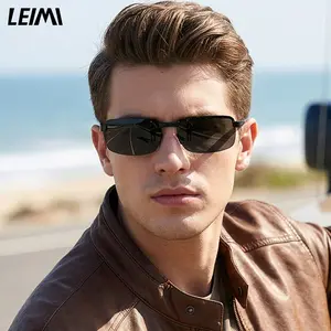 Premium Men's Polarized Photochromic Sunglasses for Driving & Fishing Day & Night Clear Vision Protection Wear