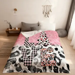 Leopard Print Romantic Fitted Sheet Full Size,Kids Boys Girls Bedroom Decor,Xmas Trees Christmas Plaids Bed Cover,Cheetah Wild Animal Skin Bedding Set,Pink Glitter Bed Sheet,2 Pillowcases
