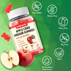 Wildopolis - Apple Cider Vinegar Gummies: Support the body's natural detoxification process and promote healthy digestion. Combined with vitamins B12 and B6, they can help burn calories, suppress appetite, and boost energy metabolism.