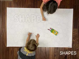 Shape Table Size Coloring Sheet