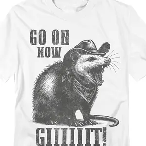 Funny Animal Humor Graphic Cotton T-Shirt, Cute Casual Regular Fit Crew Neck Tee, Perfect Gift For Animal Lovers & Friends