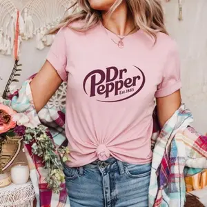 Dr Pepper Logo Shirt, Cute Soda T-Shirt, Drink Lover Gift Shirt, Vintage Dr Pepper Tee, Drink style, Unisex Graphic Casual Shirt For Women, For Men, Retro Styles, Bring Back the Classics, Full Color Selection, Pick Your Favorite