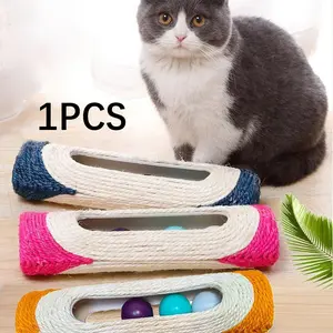 Cat Scratch Board Roller Toy, Scratcher Board, 1 Count Interactive Cat Teaser Toy, Cat Teething Toy, Pet Chewing Toy, Pet Teeth Cleaning Toy, Fun Indoor Cat Toys