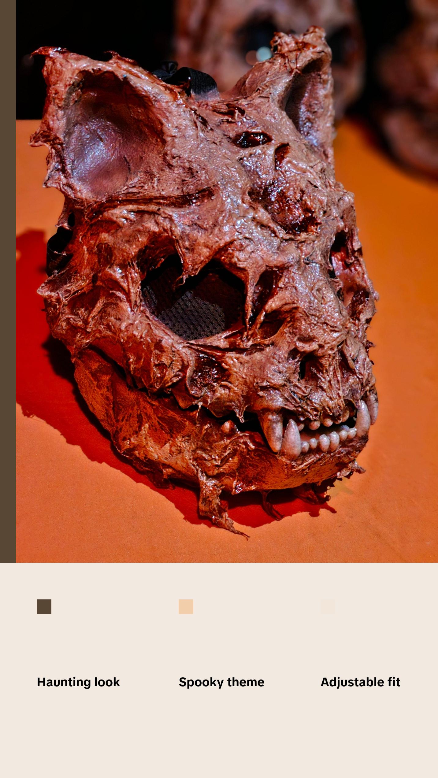 Cat Demon Skull Mask