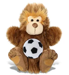 SUPER-SOFT PLUSH HAND PUPPET - BIG FOOT WITH SOCCER PLUSH