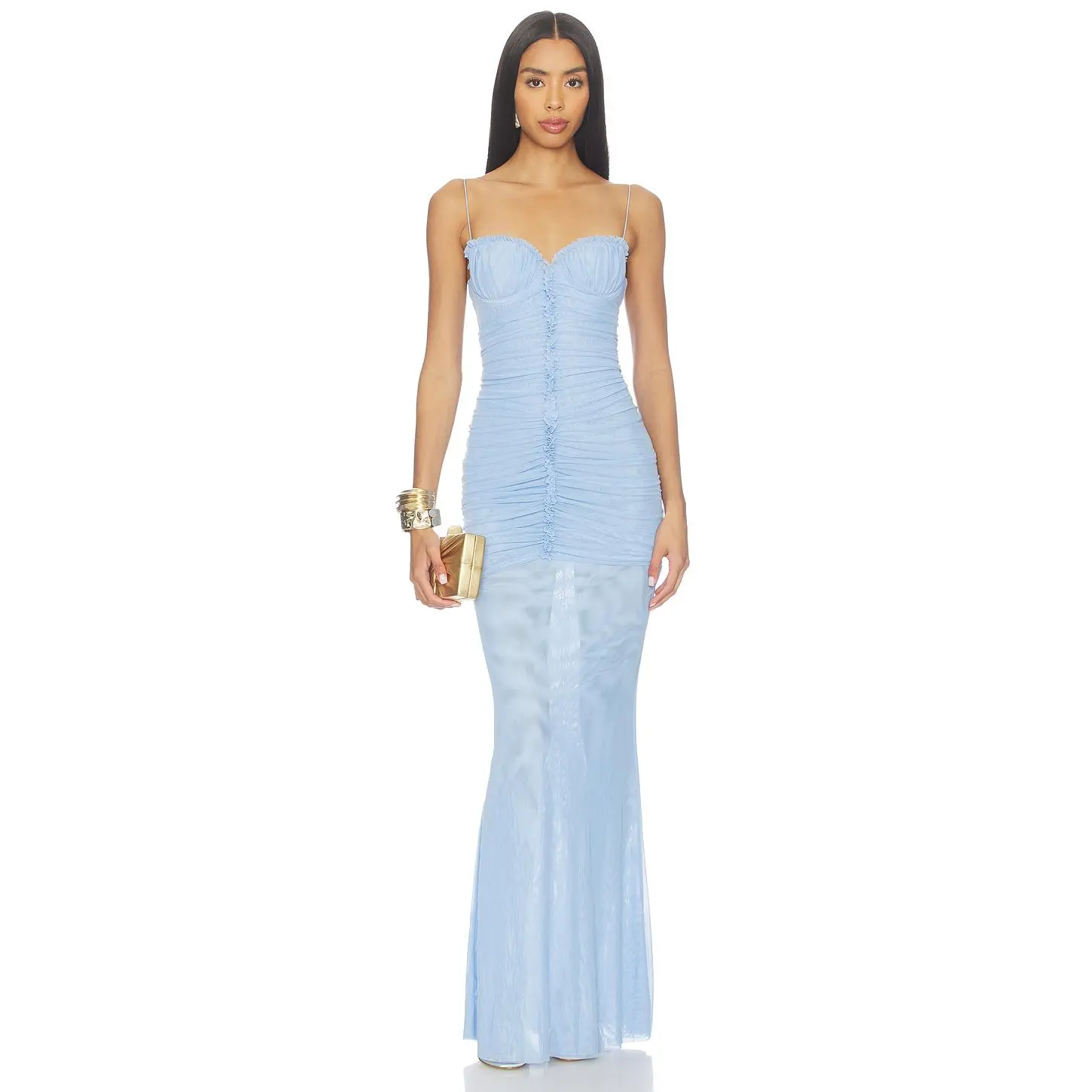 Bananhot Nella Dress in Pacific Blue