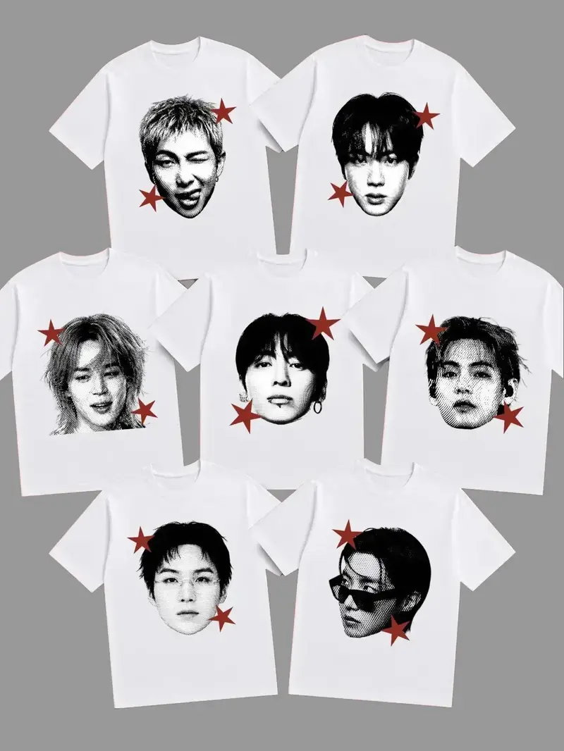 BT Big Face Member Vintage Shirt, Atmy Fan Gift, Bangta Comeback Tshirt, Merch, Atmy Kpop T Shirt, Kpop Fan Gift Tee