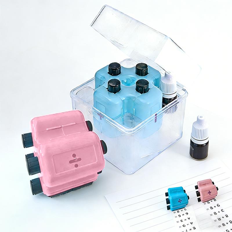 Math Teacher 4-in-1 Stamp Roller Addition Subtraction Multiplication Fill the Blank Educational Math Toy & Learning Tool for Kids, Parents, Teachers & Homeschool Math Teacher 4-in-1 Stamp Roller Addition Subtraction Multiplication Fill the Blank Educational Math Toy & Learning Tool for Kids, Parents, Teachers & Homeschool