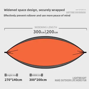 Outdoor Camping Single Parachute Fabric Hammock