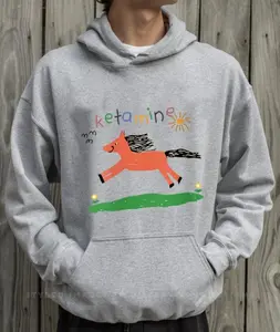 Ketamine Funny Nurse Pony Graphic Hoodie Machine Washable High Meme Sweatshirt, Hoodie, Comfort Colors