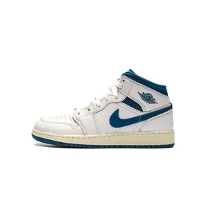 Air Jordan 1 Mid SE GS "INDUSTRIAL BLUE" FN7432 141