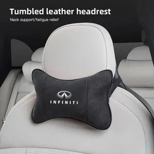 Car Tumbled leather headrest Seat Neck Pillow For Infiniti QX55 QX50 QX60 Q50 Q70L QX30 QX80 Q60 Q70 QX70 Q30 Q60S ESQ JX EX FX QX G M