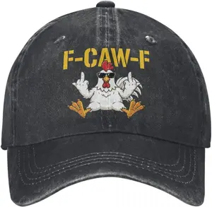 F Caw F Chicken Hat for Men Black Women Funny Dirty Classic Baseball Caps for Dad Dirty