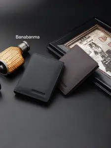 Men's Genuine Leather Wallet Short Design, High-Quality Cowhide Material, Stylish & Durable Bifold Wallet Accessory for Everyday Use