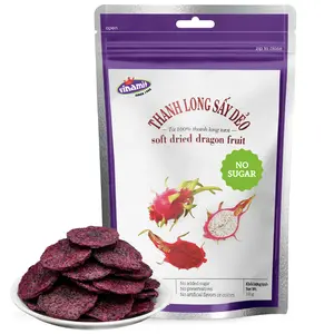 Vinamit Soft Dried Dragon Fruit Slices | No Sugar Added | 100% Naturally Sweet, Vegan, Non-GMO, Gluten-Free | Fruit Snacks Ideal as a Drink Refresher | Dried Fruit for Adults, Kids, Gifting