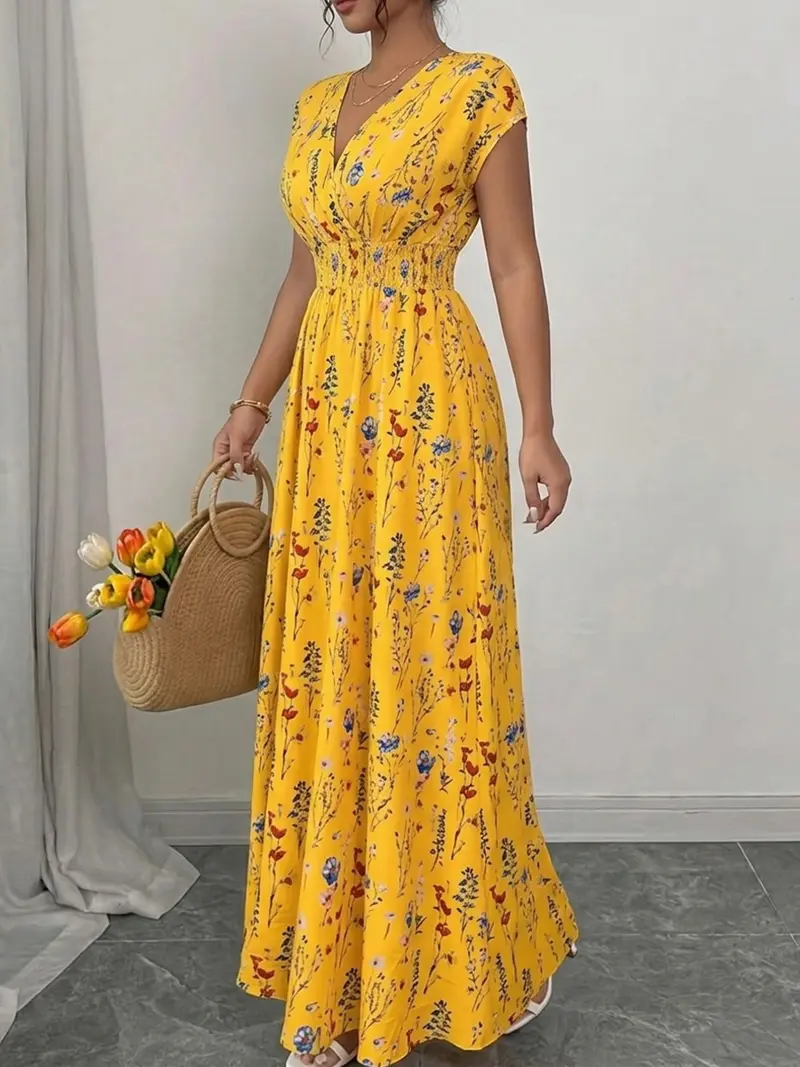 yellow dress ladies - TikTok Shop
