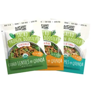 BeanVIVO Salad Mix Variety Pack - High Protein Plant-Based Toppers for Salads Bowls & Meals - Garlic Muesli Oatmeal Instant Lemon Crunch Crispy