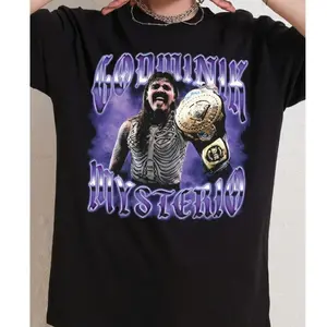 Adult & Youth Dominik Mysterio Champion T-shirt, Dominik Mysterio Shirt, Dominik Mysterio Wrestling Tee, Cotton, Sports Shirt, Workout Tshirt, Unisex, Superstar, Champion, Fashion Cotton, Full Sizes, Full Colors, For Men, For Women