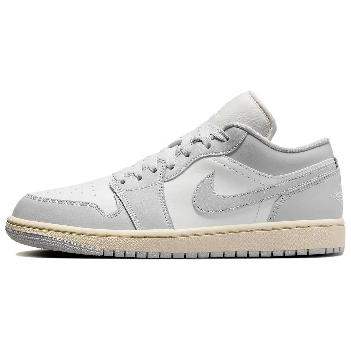Jordan 1 Low Coconut Milk Neutral Grey Retro Comfort Basketball Shoes Women's DC0774-103