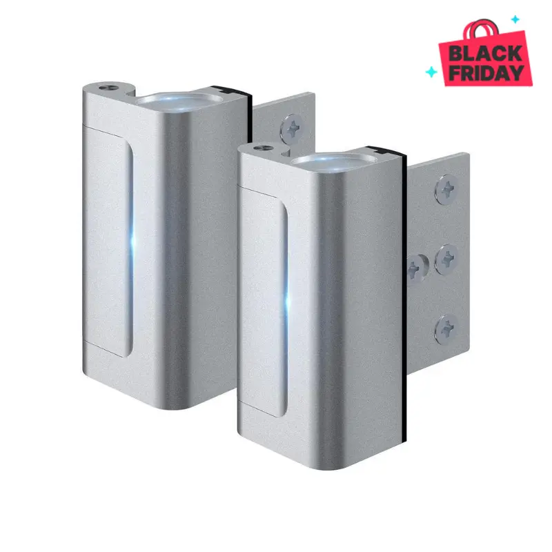 2 Pack Home Security Door Lock Withstand 800 lbs for Inward Swinging Door,Reinforcement Lock with 8 Screws to Prevent Unauthorized Entry door lock #Outdoorfun