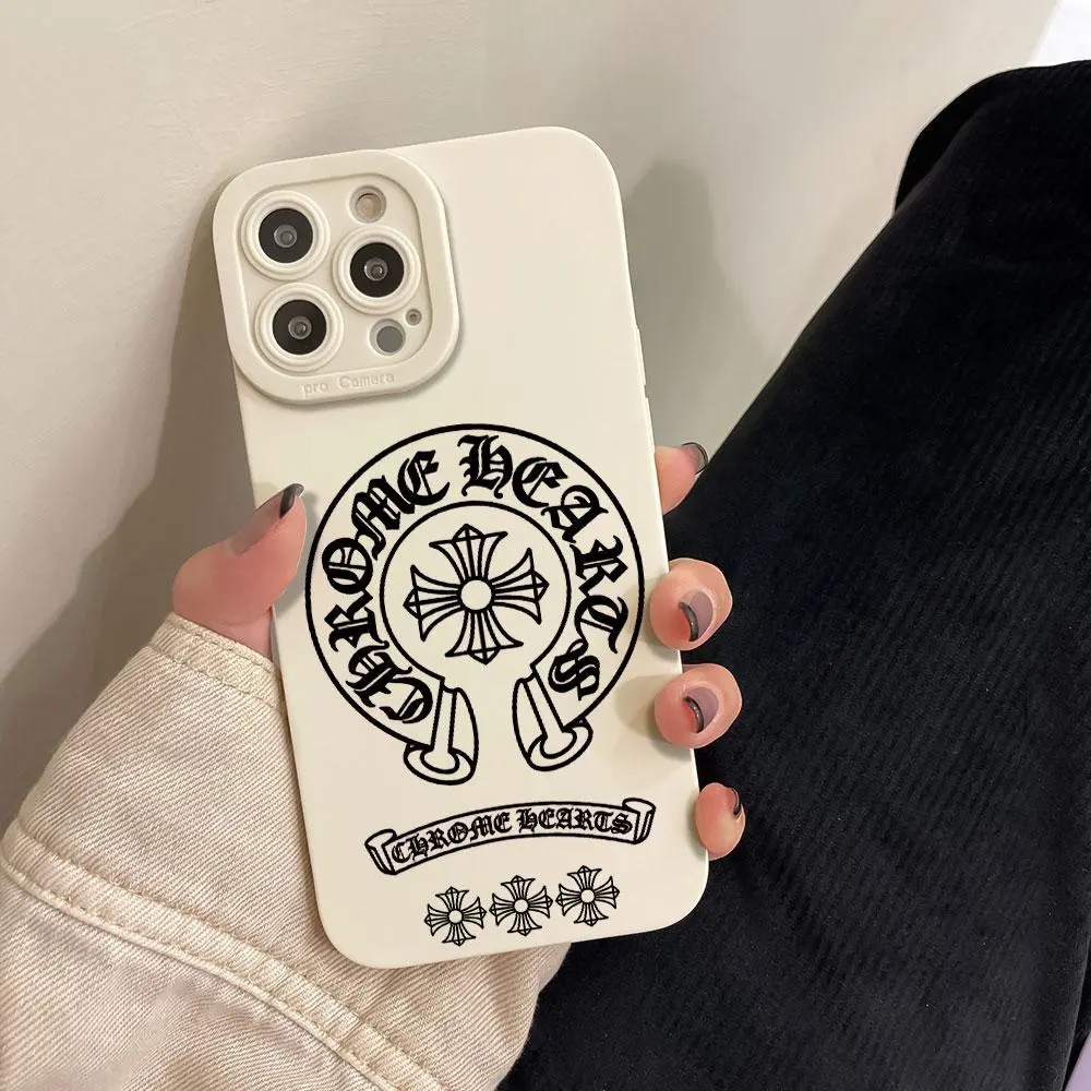 Retro Horseshoe Pattern soft TPU Stylish Protective Phone Case for iPhone 17 16 15 14 13 12 11Pro Max tpu shockproof soft case premium phone case