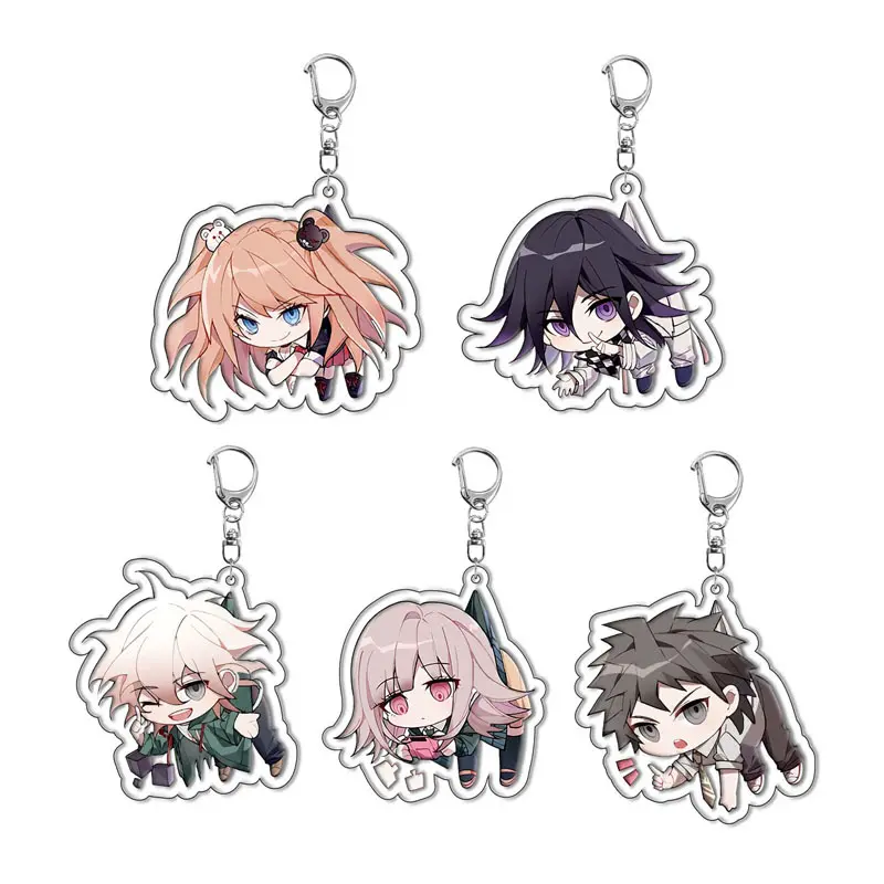 Danganronpa: Trigger Happy Havoc Cosplay Anime Accessories Badge Keychain Game Key Chain Pendant Cartoon Gifts