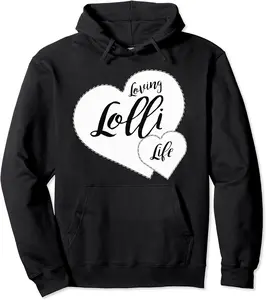 Loving Lolli Life Grandmother Lolly Gift Graphic Hearts Pullover Hoodie - Rubencordov Shop 91B07ZGCJ151