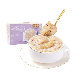 12 Summers Taro Soy Milk Collagen Pudding - 6 Pack (252g x 6) | Nutritious Breakfast Meal Replacement, Ready-to-Eat, High Fiber & Protein, Microwaveable