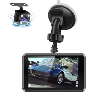 2K Dual Dash Camera for Cars, Free 64G SD Card, FHD 2K+1080P Dash Cam Front and Rear,3.2'' IPS Screen,176° Wide Angle Dashcam,24H Parking Monitor,G-Sensor,Loop Recording,Night Vision,WDR